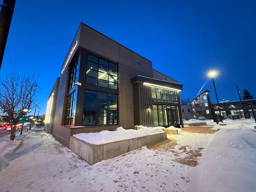 New City Hall facility at night