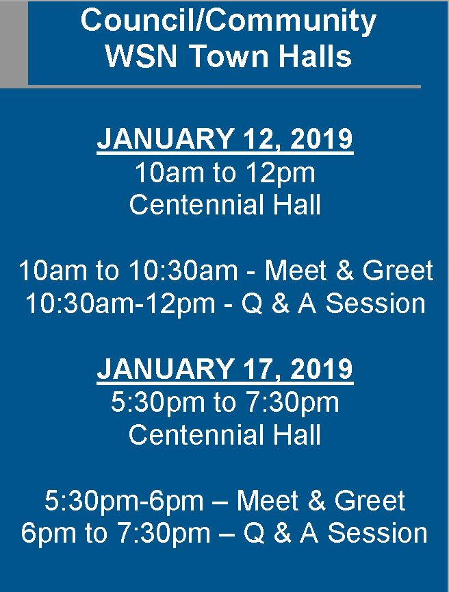 WSN Town Halls