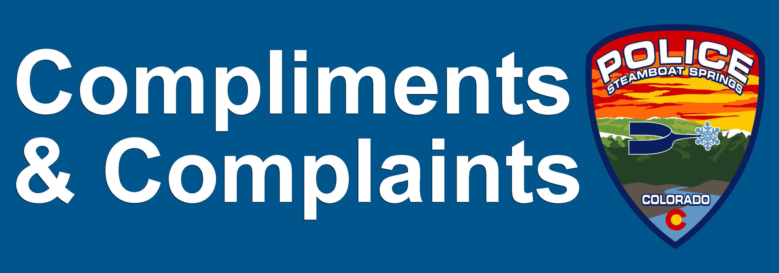 Compliments or Complaints Forms